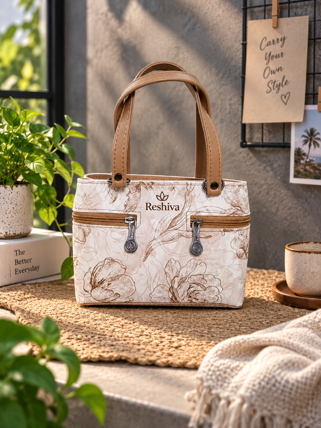 Womens Leather Tote Bag | Structured Handbag for Office, Casual, Party & Formal Use | Stylish Shoulder Carry Tote