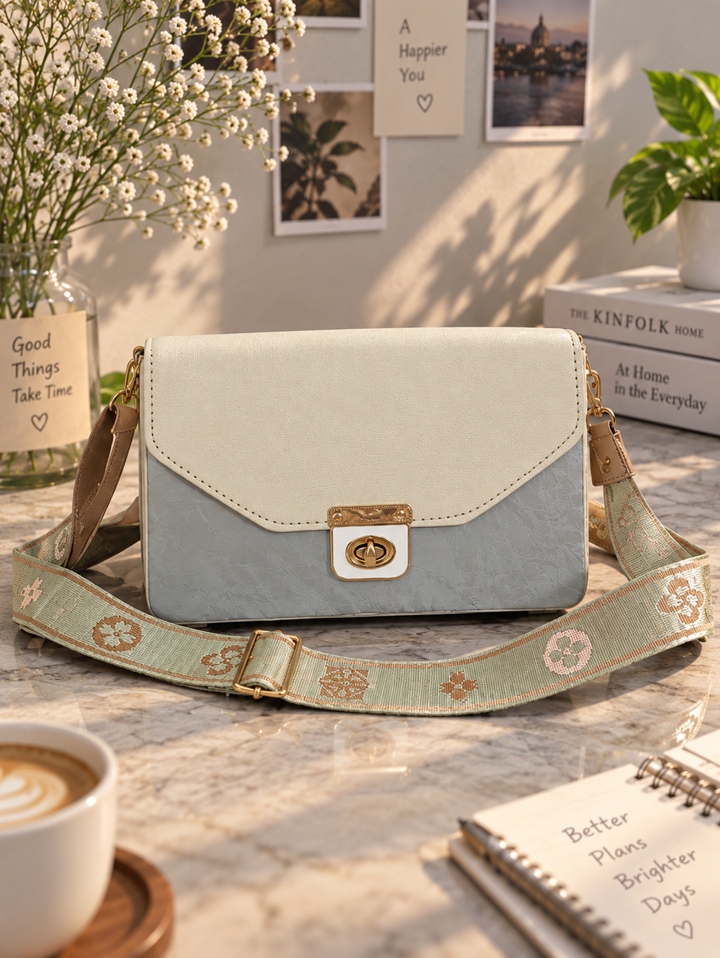 RESHIVA Women’s Stylish Crossbody Sling Bag – Elegant PU Leather Small Shoulder Purse with Adjustable Strap – Casual & Travel Handbag