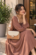 Reshiva Aesthetic Women’s Shoulder Handbag, Elegant PU Leather Tote with Chain Strap, Stylish Daily Use Purse for Office, College & Casual Outings – T-02