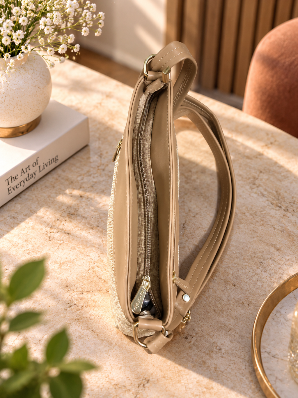 Women's PU Leather Crossbody Sling Bag Compact Shoulder Handbag with Adjustable Strap Stylish Purse for Shopping Travel Office College Casual Outings and Daily Use